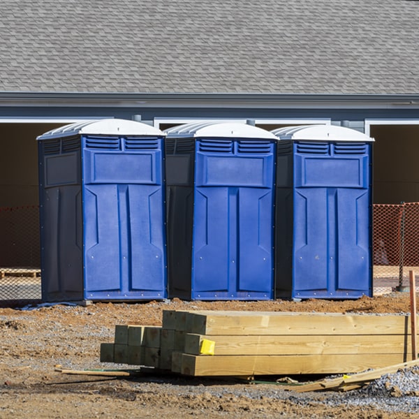 is there a specific order in which to place multiple porta potties in Catheys Valley CA